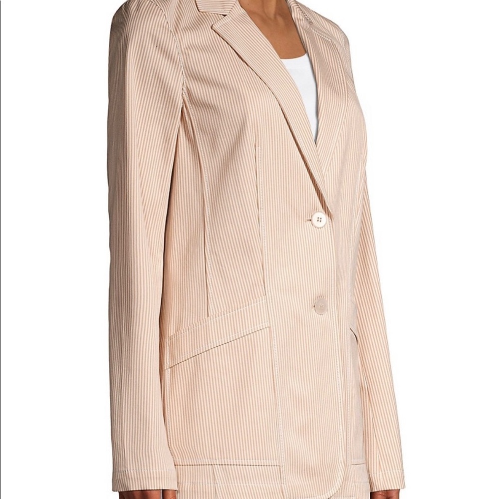Lafayette 148 New York Boston Micro Stripe Blazer NWT - Picture 3 of 14